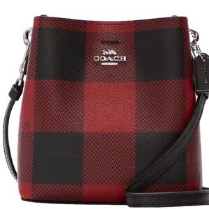Coach Mini Town Bucket Bag in the Buffalo Plaid Print